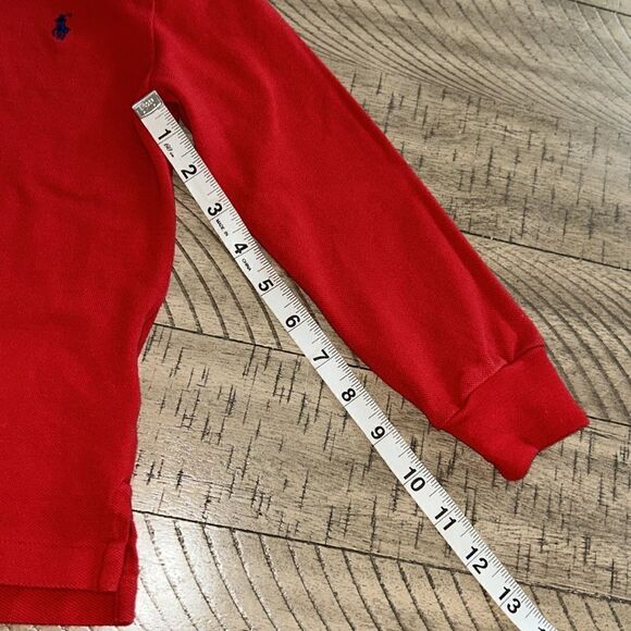 Sports car 🚘 red long sleeve Polo by Ralph Lauren cotton comfy - Picture 13 of 17